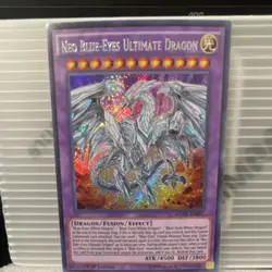 Konami Yu-Gi-Oh! Neo Blue-Eyes Ultimate Dragon Fusion Holo 1st Ed MVP1-ENS01 45. - Image 1