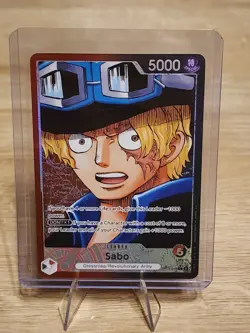 Bandai One Piece Sabo Leader Card OP13-004 Foil Alt Art 5000 Power - Image 1