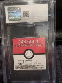 Persian Pokemon Candy Stickers (2023) Korean Striking 24k Gold Plating CGC 10 - Image 2