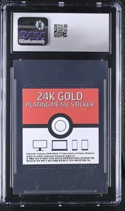 ✨✨✨ CGC 8.5 2023 Pokemon Candy Stickers Pikachu 24K Gold Plating Korean - Image 2