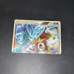 Pokemon TCG - Suicune & Entei Legend Card - 94/95 (Top) - HP/DAMAGED - Image 1