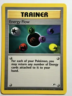 Energy Flow Gym Heroes 122/132 MP-LP Pokemon Card - Image 1