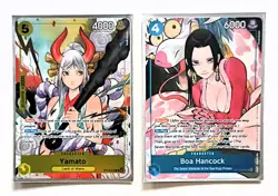 One Piece Card Game Yamato & Boa Hancock Dash Pack Alt Art Promo Cards - Image 1