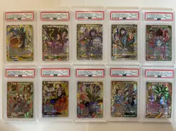 PSA 10 Complete SPR Set Dragon Ball Super Card Game Assault of the Saiyans - Image 1