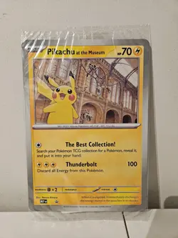 Pokemon x Natural History Museum Promo - Pikachu At The Museum JUMBO card 1 - Image 1