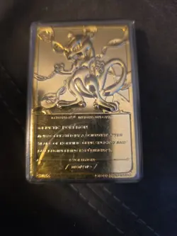Pokemon Mewtwo 23K Gold-Plated Trading Card 1999 Burger King - Image 2