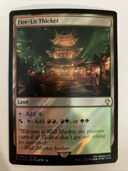 Fire-Lit Thicket (Surge Foil) 0392 (NM) Final Fantasy FIC Magic MTG - Image 1