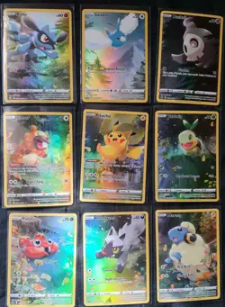Pokemon TCG Crown Zenith Galarian Gallery NM Full Art Set 9 GG26 - GG34 Pikachu - Image 1