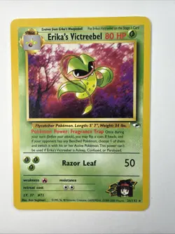 Erika's Victreebel 026/132 Gym Heroes Pokemon Unlimited Rare WOTC LP/NM - Image 1