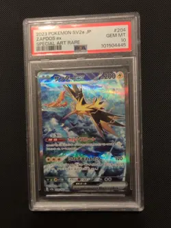 2023 Pokemon TCG Scarlet Violet 151 Zapdos Ex Special Art Rare PSA 10 Japanese - Image 1
