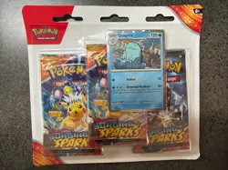 Pokemon Surging Sparks 3pack Blister Quagmire Promo - Image 1