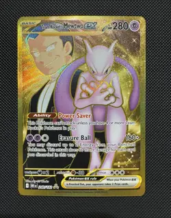 Pokemon TCG Team Rocket’s Mewtwo ex 240/182 SV10: Destined Rivals Hyper Rare NM - Image 1
