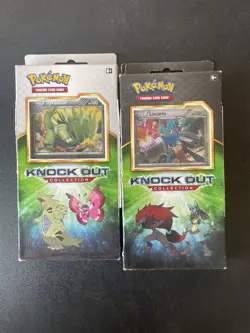 Pokemon KnockOut Collection Tyranitar & Lucario Set 2 Boxes - 4 Packs and Promos - Image 1