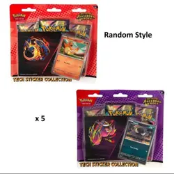5x Lot-Pokemon Mega Evolution Ascended Heroes Tech Sticker Collection -PRESALE - Image 1