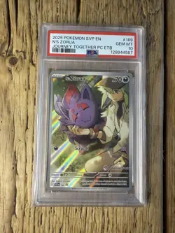 N's Zorua 189 Journey Together Pokemon Center Stamped Pokemon PSA 10 - Image 1