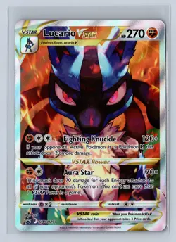 2023 Pokemon Sword Shield Black Star Promo Lucario VSTAR #SWSH291 - Image 1