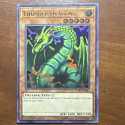 Yu-Gi-Oh! Thunder Dragon LCKC-EN067 Ultra Rare Legendary Collection Kaiba - Image 1
