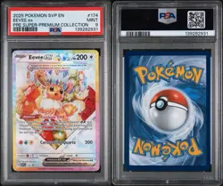2025 POKEMON SVP EN-SV BLACK STAR PROMO #174 EEVEE EX PSA 9 - Image 3