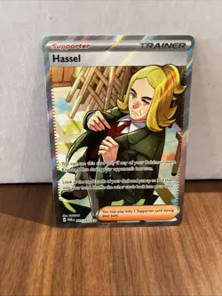 Pokemon TCG Hassel Holo Card 205/167 Sv06: Twilight Masquerade - Image 2