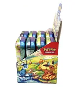 Pokemon Prismatic Evolutions Mini Tin Display Box Full Set 8 Tins - Fast Ship - Image 2