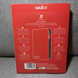 4 Pocket Trading Card Binder 160 Cards | Red Exo-Tec Zip Album TCG Folder - Image 2