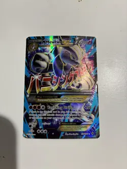 Pokemon TCG M Mewtwo EX Full Art Holo Card 159/162 Breakthrough - Image 1