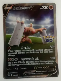 CONKELDURR V - #074/078 - Pokemon Go Sword & Shield Alternate Holo Rare Card NM - Image 1