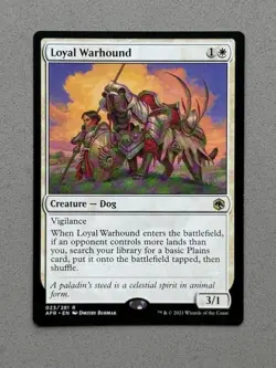 MTG Loyal Warhound (23/518) Adventures in the Forgotten Realms - NM / M - Image 1