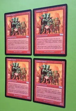 Magic the Gathering MTG Urza's Saga GOBLIN CADETS X 4 VLP/EX U 1998 Nice! - Image 2