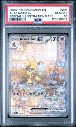 🧠 Alakazam ex #201 Pokemon Scarlet & Violet 151 - PSA 10 GEM MINT 🔮✨ - Image 1