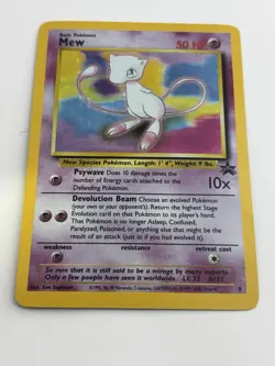 Mew 09/53 Wotc Black Star Promo Holo Rare Pokemon MP/CREASES *READ* - Image 5