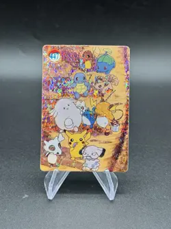 Pikachu Fishing Holo Pokemon Vintage Pocket Monster Vending Prism Sticker 447 - Image 1