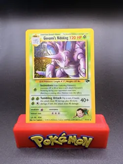 Giovanni’s Nidoking 7/132 2000 Pokemon Gym Challenge Holo Rare Lp+ - Image 1
