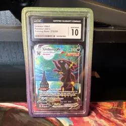 Pokemon Umbreon VMAX Alternate Art Secret Rare Evolving Skies CGC 10 Holo - Image 3