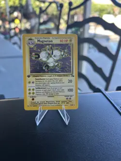 Magneton 11/62 Fossil 1st Edition Holo Vintage Pokemon - Image 1