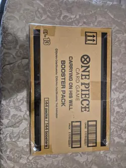ONE PIECE OP13 CARRYING ON HIS WILL PAPER SLEEVE BOOSTER CASE 144X ENG ENGLISH - Image 1