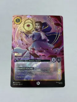 Belle Accomplished Mystic (Enchanted) 226/204 Disney Lorcana TCG Fabled Holo - Image 1
