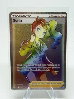Sonia - 203/192 - Rebel Clash - Rainbow Hyper Rare - NM - Pokemon TCG Card - Image 1