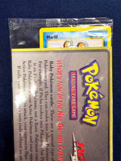 Pokemon Neo Genesis Expansion Promo Card Marill (Sealed) + Bonus Cards - Image 1