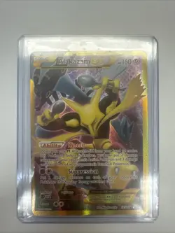 Pokemon TCG Alakazam EX Holo Ultra Rare 2016, 125/124 Card - Image 1