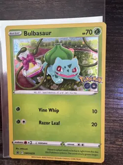 Bulbasaur SWSH231 & Squirtle SWSH233 Pokemon Go Black Star Promo Card SWIRL Set - Image 4