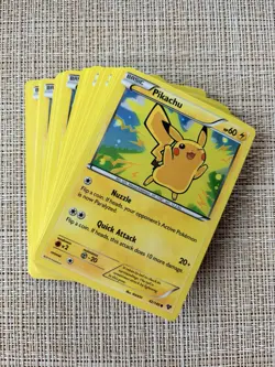 30x Pikachu 42/146 Cosmos Holo Lot Pokemon Lego Movie Promo Cards NM - Image 1