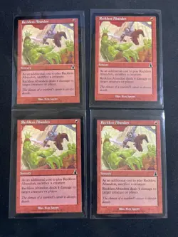 MtG 4x Reckless Abandon Urza’s Destiny Magic the Gathering (Sorcery) - Image 1
