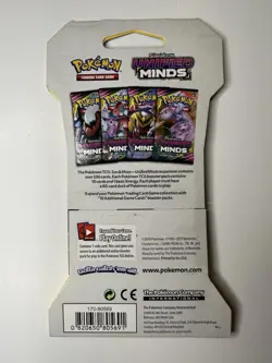 Pokemon TCG Sun and Moon Unified Minds Sleeved Booster Pack - Image 2