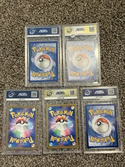 AGS Slab Pokemon Lot - Umbreon 10, Gengar 8.5, Lucario 9, Tag Team GX, Radiant - Image 2