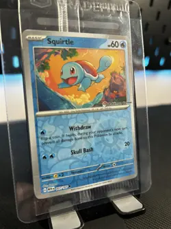 Pokemon Center 151 Stamped Reverse Holo Squirtle Promo 007/165 Sealed Reverse - Image 2
