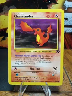 2000 Pokemon Team Rocket Charmander #50 Extremely LP - Image 1