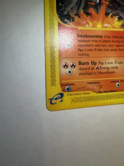 Pokemon TCG Houndoom Aquapolis 014/147 Regular Rare 2002 80 HP Naoyo Kimura - Image 3