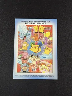 2000 Topps Pokemon Stick On #9 19 Rattata Series 2 Chase TV Animation Sticker - Image 2