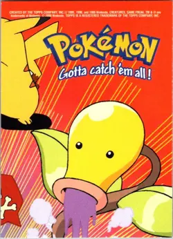 2000 Topps Pokemon TV Animation Edition Series 2 #7 Geodude Animation Stick-Ons - Image 2
